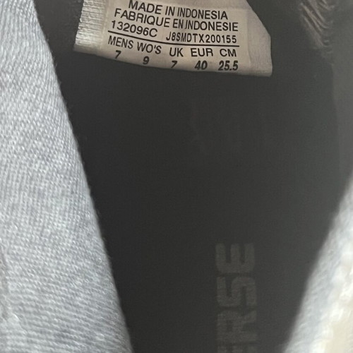 Converse leather shoes, black and grey, size 40