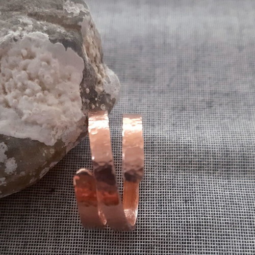 Copper ring handmade, new, adjustable, gift pouch included