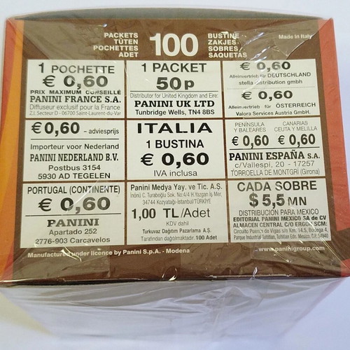 Panini World Cup 2010 box of 100 packs