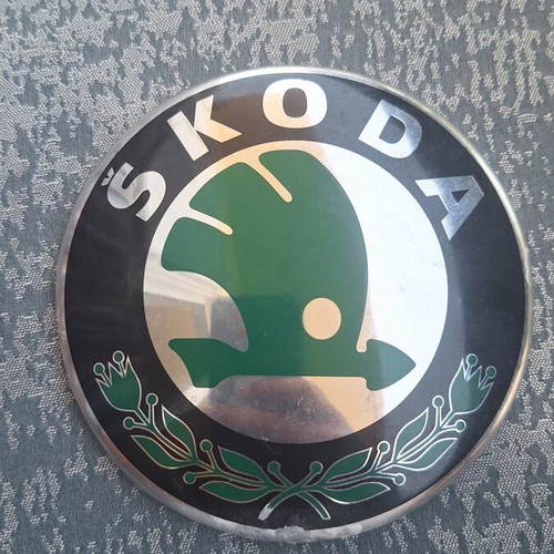 Skoda car badge for hood or trunk
