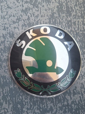 Skoda car badge for hood or trunk
