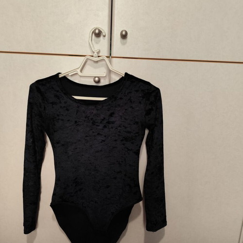 Velvet bodysuit used, black, sizes S and M