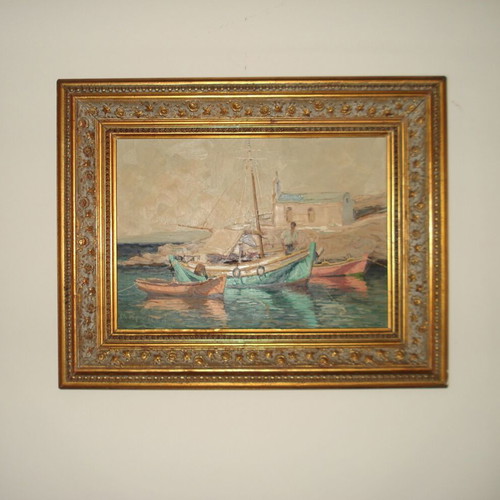 Used painting on plywood 50cm 40cm 35cm 25cm