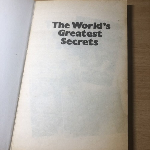 The World's Greatest Secrets by Alan Hall, English paperback