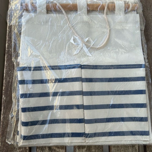 Hanging Storage Organizer with 6 Pockets, New Linen-Cotton Fabric