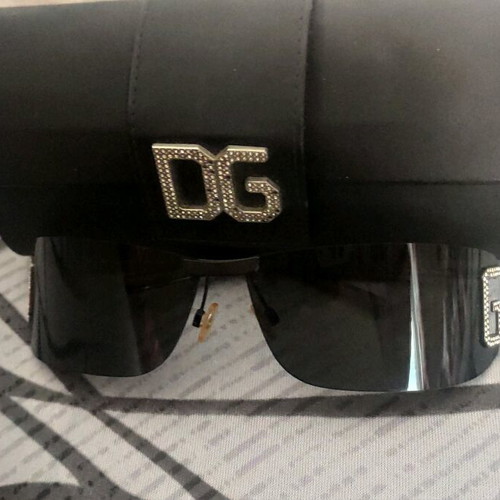 Dolce and Gabbana D&G Swarovski sunglasses used, black