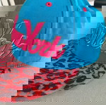  State Property New York Blue-Pink Leopard Snapback Baseball Cap Flat peak fitted
