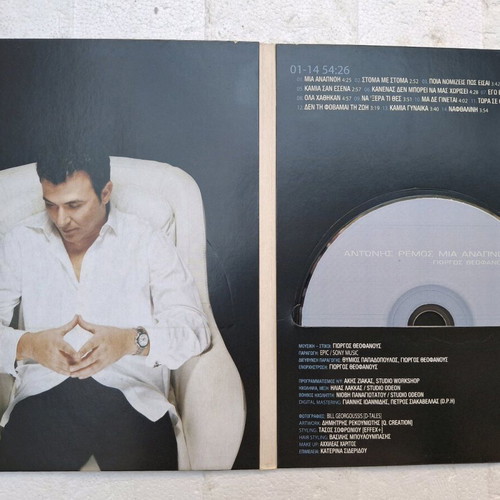 Antonis Remos Mia Anapnoi CD like new, laiko