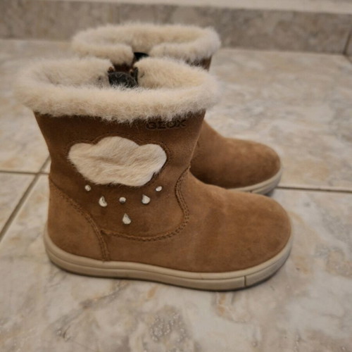 Geox kids boots like new, size 24, beige brown