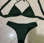 De Coro dark green high-waisted bikini, small