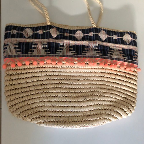 Straw bag like new, slightly used