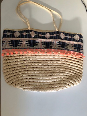 Straw bag like new, slightly used