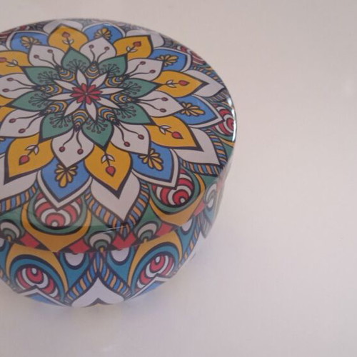 Container for tealight or scented candles new, Indian design