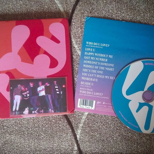 Monsta X All About Luv ver.1 album used with CD, poster and group pc