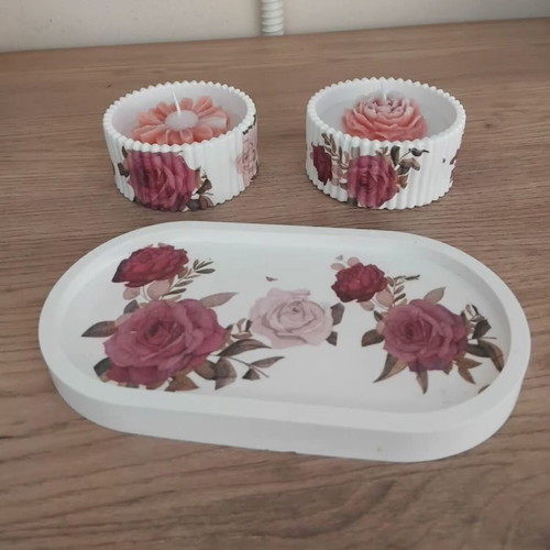 Porcelain decorative set new