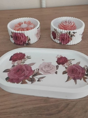 Porcelain decorative set new