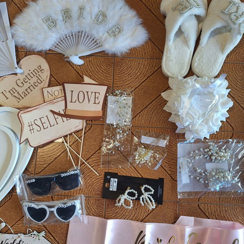 Wedding bride church decoration and equipment set