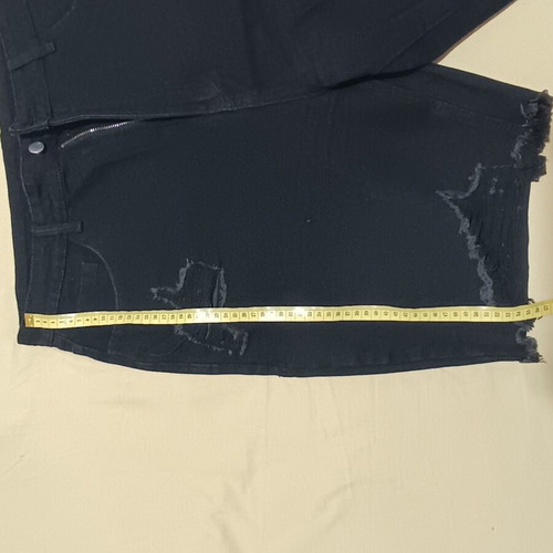 Shein black denim shorts new, size XL