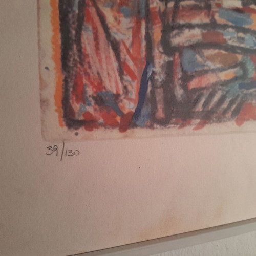 Psychopaidis silk screen printing like new, signed and numbered