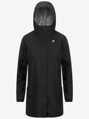 K-Way Sophie Stretch Dot Jacket women's raincoat, black