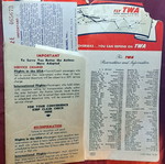 Σετ αεροπορικών εισιτηρίων TWA 1956 με Δήλωση Εθνικού Νομίσματος