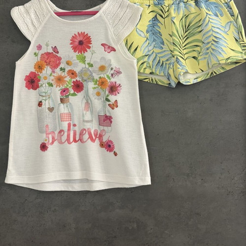 Girls' summer clothing set used, ages 6-8, multicolored, brands included