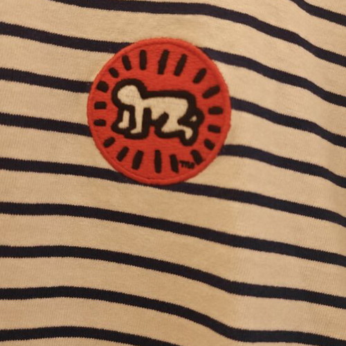 Uniqlo x Keith Haring Striped T-shirt like new, oversized fit