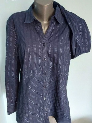 Cecil shirt like new, elastic, navy blue, very large size 2XL-4XL