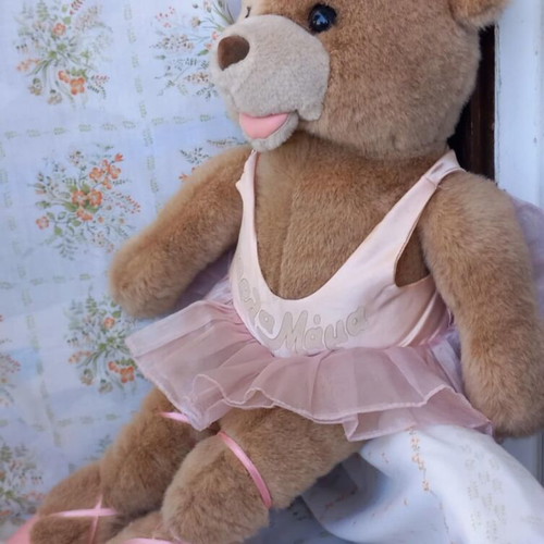 Noel Talking Bear Parlamama like new, 57 cm, 80s vintage