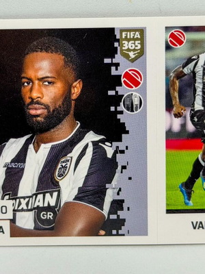 Panini FIFA 365 Fernando Varela PAOK FC sticker new, Blue Back edition 2018-2019