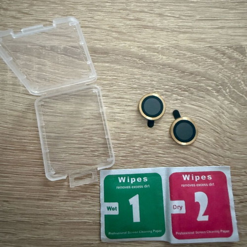 Tempered Glass Camera Protection Gold for iPhone 16 new
