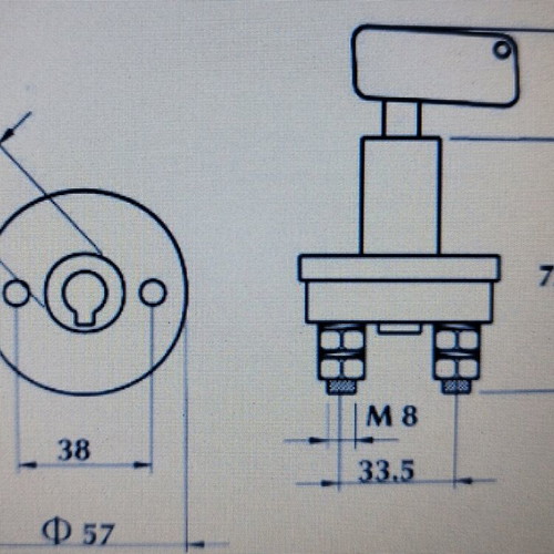 Car power switch new, general for trucks