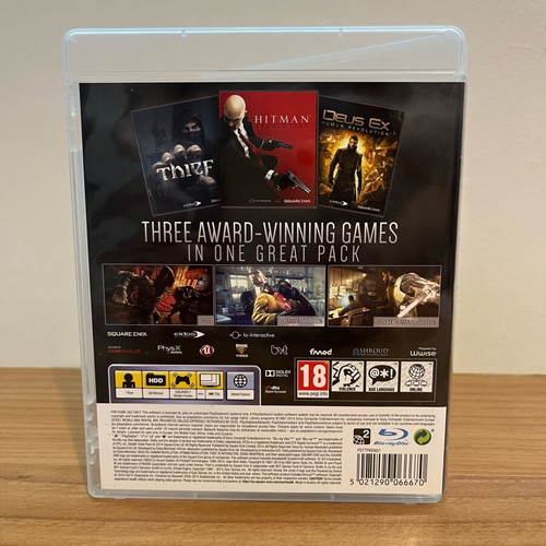 PS3 Ultimate Stealth Triple Pack used with Thief, Hitman Absolution, Deus Ex