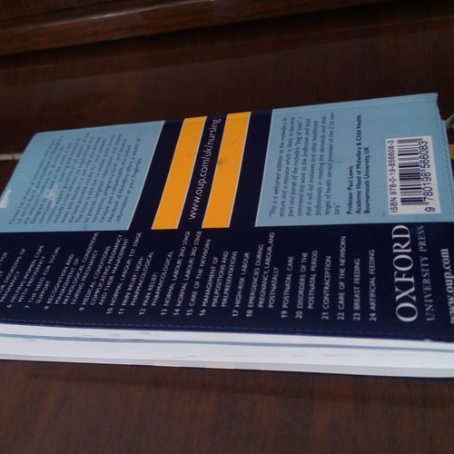 Oxford Handbook Of Midwifery medical book used