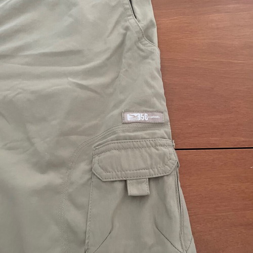 5C cargo pants XL convertible to shorts, beige, new