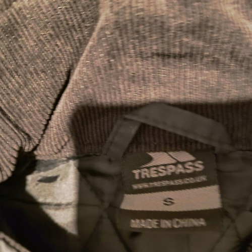 Trespass women's quilted jacket used, size S, black