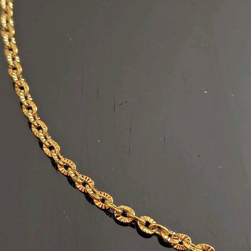 Necklace Chain Steel Gold New