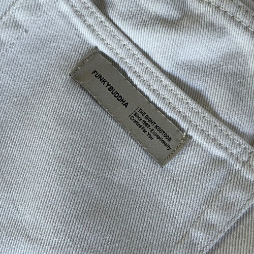 Funky Buddha white high-waisted shorts medium, like new, 100% cotton