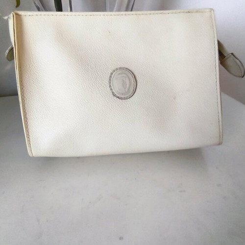 Trussardi Crespo bag authentic beige used made in Italy
