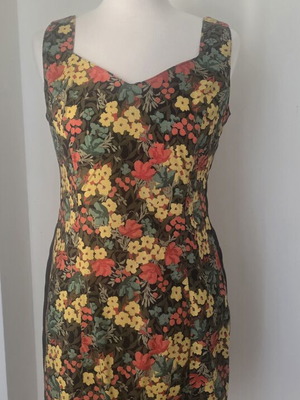 Floral dress vintage 1990s medium size, used