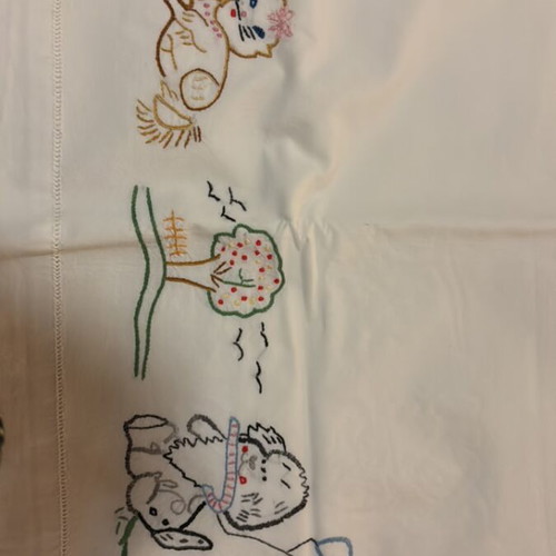 Hand-Embroidered Baby Crib Sheets set of 10 like new
