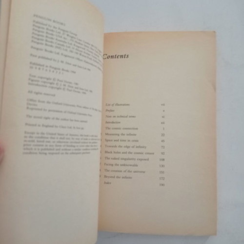 The Edge of Infinity Paul Davies book used, English