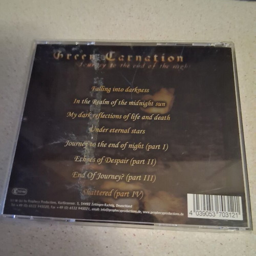 Green Carnation Journey to the End of the Night CD, metal