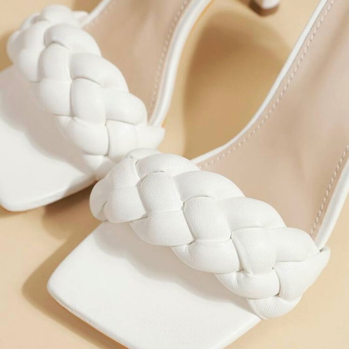 Mules sandals white like new