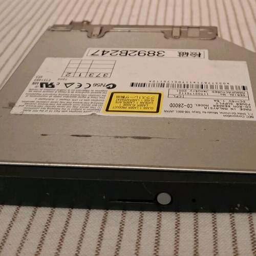 Internal laptop reading/writing drive used, not SATA