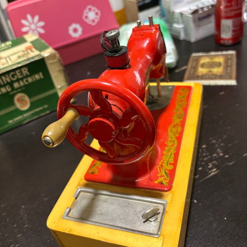 Vintage Mini Russian Children's Sewing Machine like new, 1970s