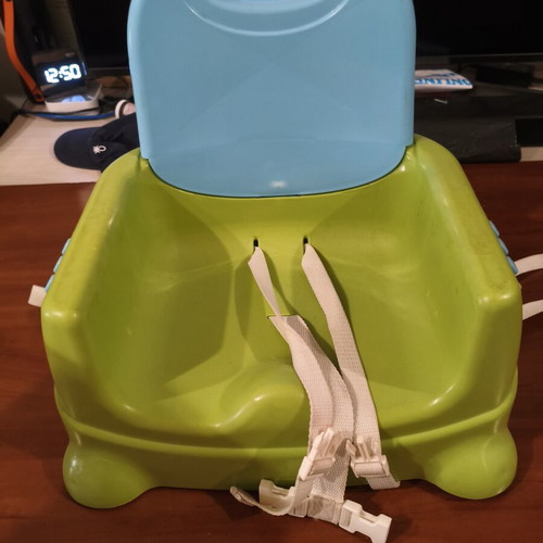 Fisher Price chair feeding seat used with adjustable tray and toys