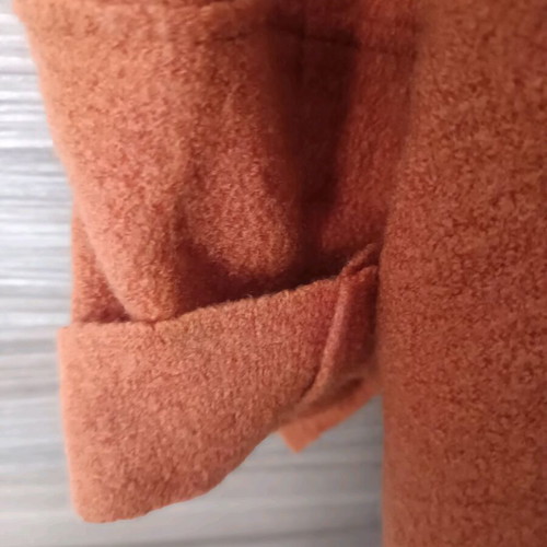 Wool coat used, comfortable XXL, orange