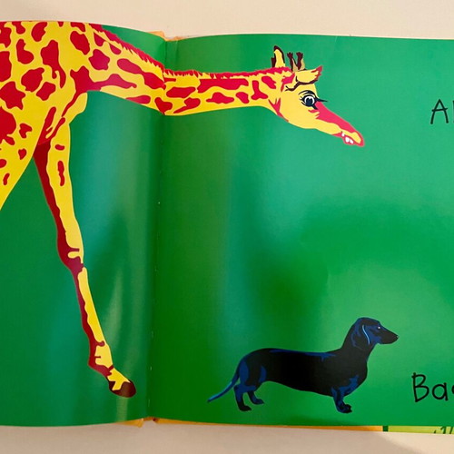 Animali e opposti children's book like new in Italian
