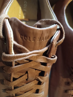 Cole Haan Grand Crosscourt II leather sneakers, size 45, beige brown